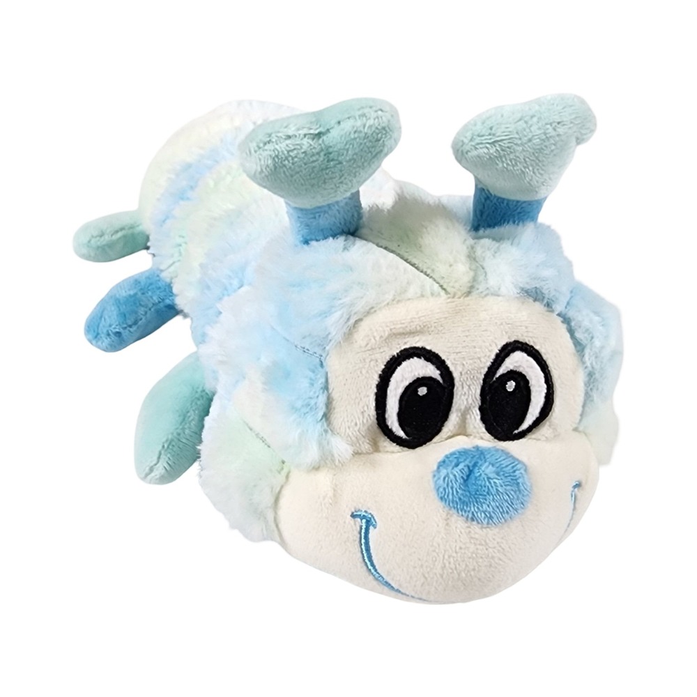Rinco Blue Tie Dye Caterpillar Plush Stuffed Animal Heart Antennae PF-PIL20 15in